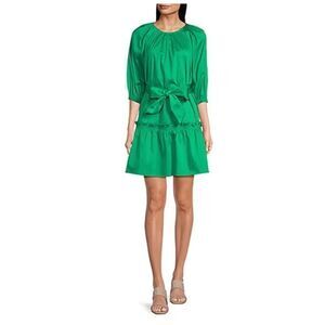 Karl lagerfeld cotton green dress